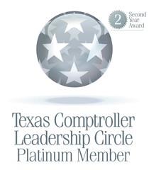 Texas Comptroller Leadership Circle Platinum Member logo